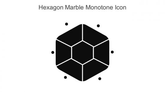 Hexagon Marble Monotone Icon In Powerpoint Pptx Png And Editable Eps Format