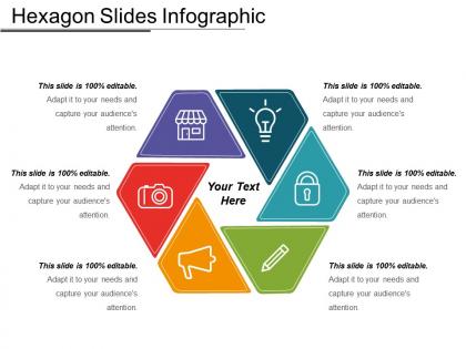 Hexagon slides infographic powerpoint deck template