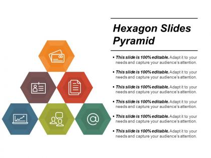 Hexagon slides pyramid ppt background images