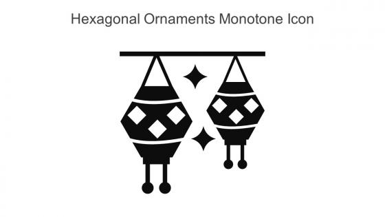Hexagonal Ornaments Monotone Icon In Powerpoint Pptx Png And Editable Eps Format