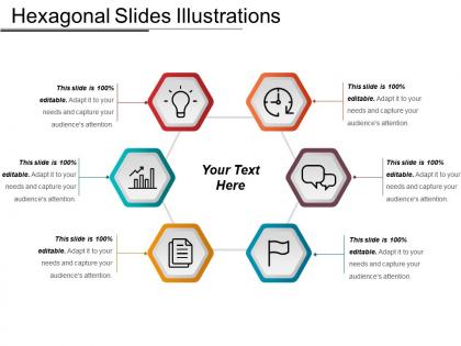 Hexagonal slides illustrations ppt ideas