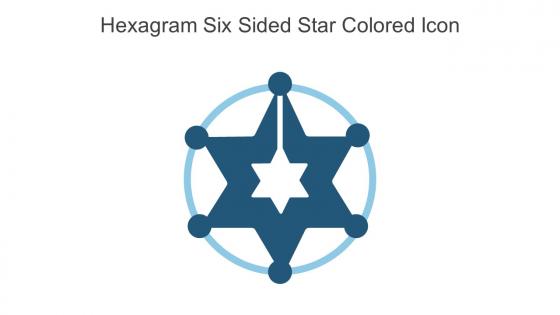 Hexagram Six Sided Star Colored Icon In Powerpoint Pptx Png And Editable Eps Format