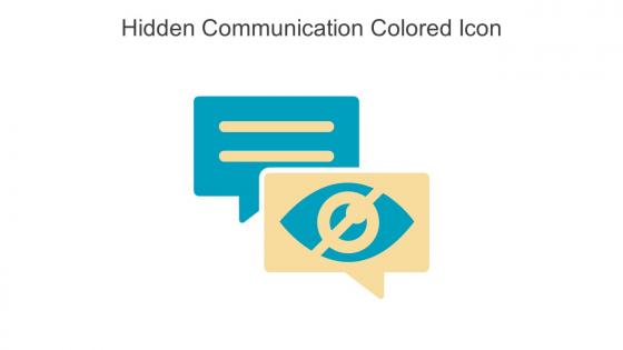Hidden Communication Colored Icon In Powerpoint Pptx Png And Editable Eps Format