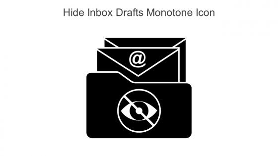 Hide Inbox Drafts Monotone Icon In Powerpoint Pptx Png And Editable Eps Format