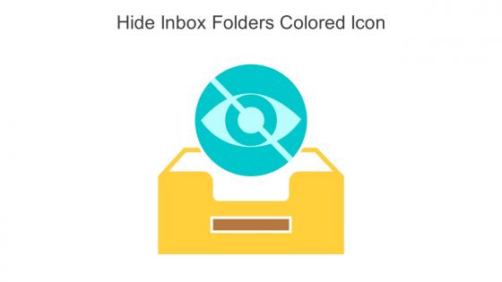Hide Inbox Folders Colored Icon In Powerpoint Pptx Png And Editable Eps Format