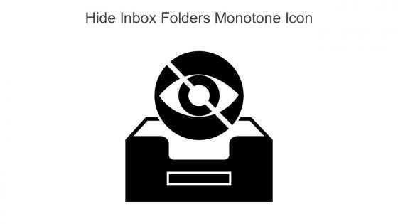 Hide Inbox Folders Monotone Icon In Powerpoint Pptx Png And Editable Eps Format