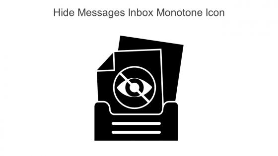 Hide Messages Inbox Monotone Icon In Powerpoint Pptx Png And Editable Eps Format