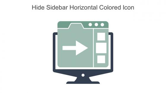 Hide Sidebar Horizontal Colored Icon In Powerpoint Pptx Png And Editable Eps Format