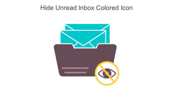 Hide Unread Inbox Colored Icon In Powerpoint Pptx Png And Editable Eps Format