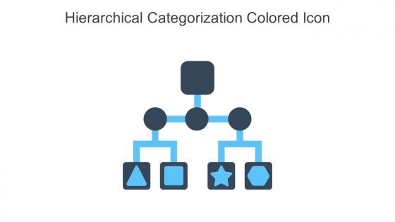 Hierarchical Categorization Colored Icon In Powerpoint Pptx Png And Editable Eps Format