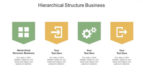 Hierarchical Structure Business Ppt Powerpoint Presentation Model Ideas Cpb