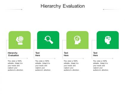 Hierarchy evaluation ppt powerpoint presentation infographics show cpb