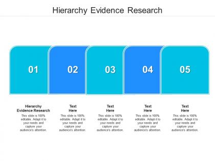 Hierarchy evidence research ppt powerpoint presentation file layout ideas cpb
