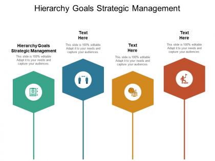 Hierarchy goals strategic management ppt powerpoint presentation infographic template objects cpb