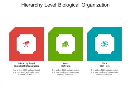 Hierarchy level biological organization ppt powerpoint presentation gallery brochure cpb