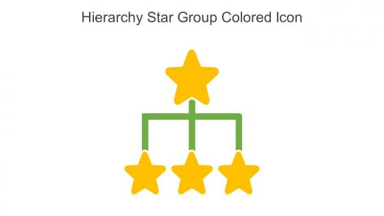 Hierarchy Star Group Colored Icon In Powerpoint Pptx Png And Editable Eps Format