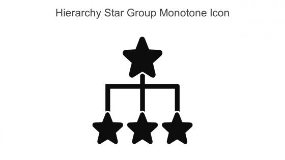 Hierarchy Star Group Monotone Icon In Powerpoint Pptx Png And Editable Eps Format