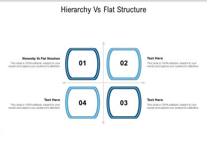 Hierarchy vs flat structure ppt powerpoint presentation show background images cpb