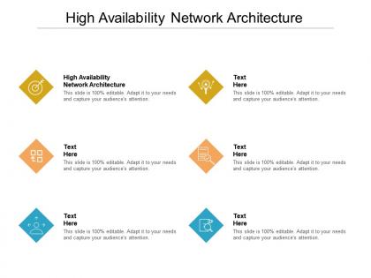 High availability network architecture ppt powerpoint presentation professional cpb