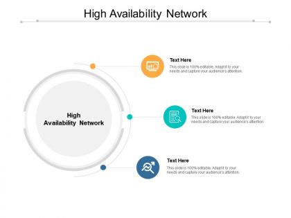 High availability network ppt powerpoint presentation show slides cpb