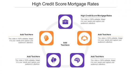 High Credit Score Mortgage Rates Ppt Powerpoint Presentation Icon Designs Cpb