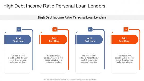 High Debt Income Ratio Personal Loan Lenders In Powerpoint And Google Slides Cpb