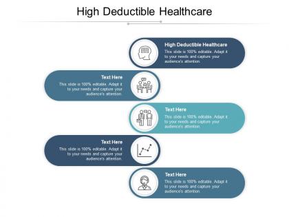 High deductible healthcare ppt powerpoint presentation file deck cpb