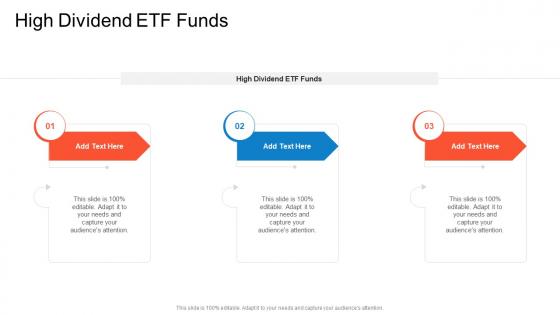 High Dividend ETF Funds In Powerpoint And Google Slides Cpb