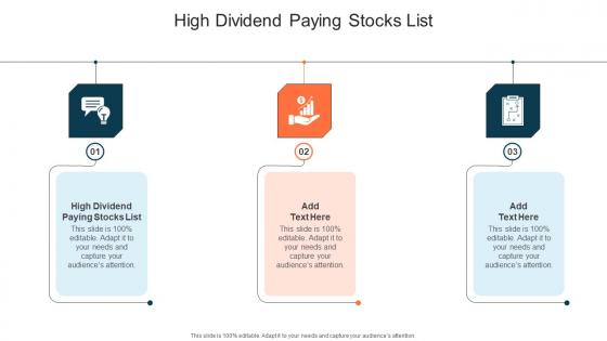 High Dividend Paying Stocks List In Powerpoint And Google Slides Cpb