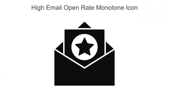 High Email Open Rate Monotone Icon In Powerpoint Pptx Png And Editable Eps Format