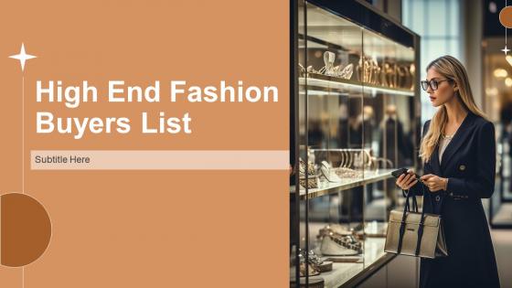 High End Fashion Buyers List powerpoint presentation and google slides ICP