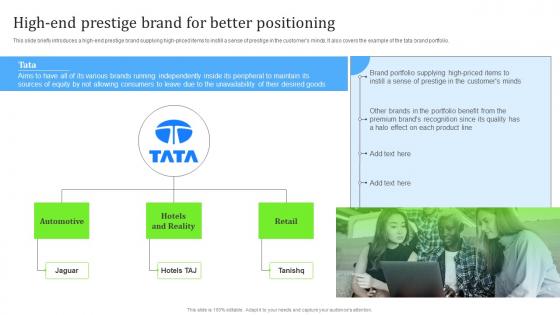High End Prestige Brand For Better Positioning Steps For Building Brand Portfolio Strategy
