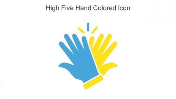 High Five Hand Colored Icon In Powerpoint Pptx Png And Editable Eps Format