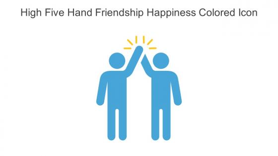 High Five Hand Friendship Happiness Colored Icon In Powerpoint Pptx Png And Editable Eps Format
