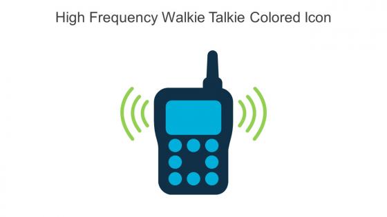 High Frequency Walkie Talkie Colored Icon In Powerpoint Pptx Png And Editable Eps Format