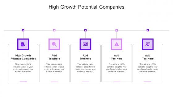 High Growth Potential Companies In Powerpoint And Google Slides Cpb