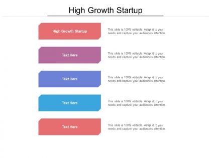 High growth startup ppt powerpoint presentation outline example file cpb