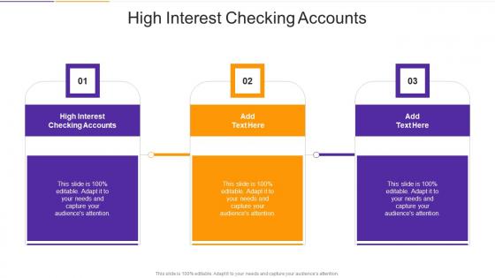 High Interest Checking Accounts In Powerpoint And Google Slides Cpb