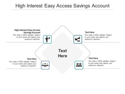 High interest easy access savings account ppt powerpoint presentation clipart cpb