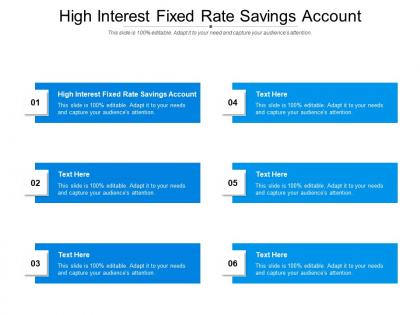 High interest fixed rate savings account ppt powerpoint presentation show gridlines cpb