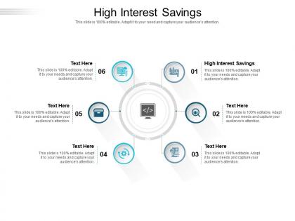 High interest savings ppt powerpoint presentation gallery pictures cpb