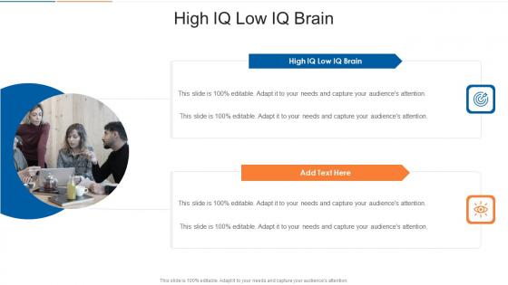 High IQ Low IQ Brain In Powerpoint And Google Slides Cpb