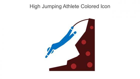 High Jumping Athlete Colored Icon In Powerpoint Pptx Png And Editable Eps Format