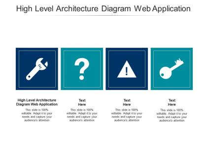 High level architecture diagram web application ppt powerpoint presentation cpb