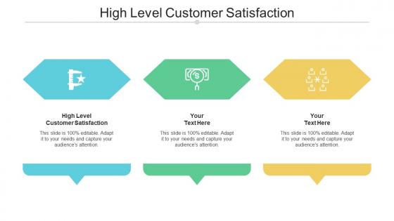 High level customer satisfaction ppt powerpoint presentation visual aids ideas cpb