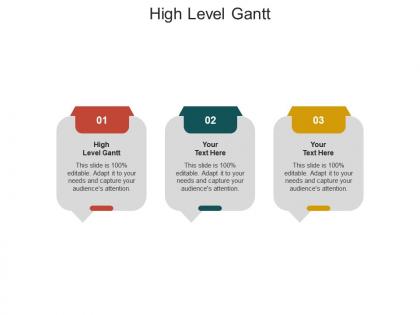 High level gantt ppt powerpoint presentation layouts sample cpb