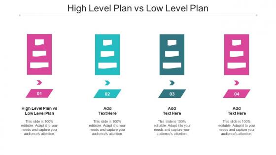High Level Plan Vs Low Level Plan Ppt Powerpoint Presentation Outline Designs Cpb