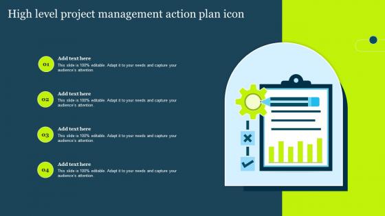 High Level Project Management Action Plan Icon