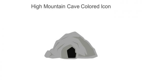 High Mountain Cave Colored Icon In Powerpoint Pptx Png And Editable Eps Format