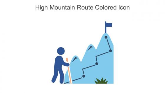 High Mountain Route Colored Icon In Powerpoint Pptx Png And Editable Eps Format